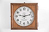 Chelsea Clock Co., Boston, Mass., "Lever Wall Clock Style No. 4", 8 day, spring brass lever movement wall timepiece. Serial No. 177571
