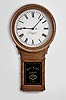 E. Howard & Co., Boston, Mass., "No. 70 Regulator - 20 Inch Dial", wall clock, 8 days, time only, weight driven movement in a walnut case with painted wooden dial and reverse painted lower tablet for "BASS RIVER LODGE 141"