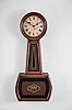 E. Howard & Co., Boston, Mass., "Regulator No. 4", banjo, 8 day, weight brass movement rosewood grained case wall timepiece. Case is stamped "64 ".