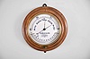 W. H. McCarthy and Son, London, large aneroid barometer and thermometer.