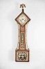 Wayne R. Cline, Bowling Green, KY, Miniature "DIAMOND HEAD" banjo, 8 day, keywind, lever movement after an original by Daniel Munroe of Concord, Mass.