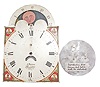 Dials- 2 (Two): (1) Asa Munger reproduction dial blank for shelf clock, cut to spec.
