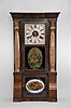 Seth Thomas Clock Co., Thomaston, Conn., 8 day, time and strike weight brass movement gilt column & cornice shelf clock.