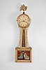 Unknown, 8 day, weight brass movement patent or banjo timepiece.