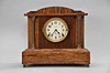 Seth Thomas Clock Co., Thomaston, Conn., "Chime Clock No. 1" shelf clock with a spring driven 8 day time and Sonora strike (4 bell) movement in an adamantine mahogany finished case.