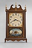 H. W. Cantley, Ocean City, New Jersey, 8 day, time and strike spring brass movement copy of a pillar & scroll shelf clock.