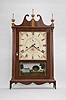 Seth Thomas, Plymouth, Conn., 30 hour, time and strike weight wood movement off center pillar & scroll shelf clock.