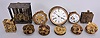 Movements- 11 (Eleven) French and European: lot includes a small Morbier movement, a carriage clock movement, several pendule de Paris movements by Marti and Japy Freres, and more.