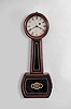 Clocks- 2 (Two): (1) Massachusetts, 8 day, weight brass movement patent or banjo timepiece. c1830 (2) Massachusetts, possibly North Attleboro, 8 day, weight brass movement patent or banjo timepiece. c1865