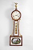 Chelsea Clock Co., Boston, Mass, 8 day, weight brass movement patent or banjo wall timepiece. Serial No. 1849