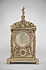 Reproduction of famous Augsburg astronomical clock from 1563 by clock-maker Jeremias Metzker with elaborately cast case.