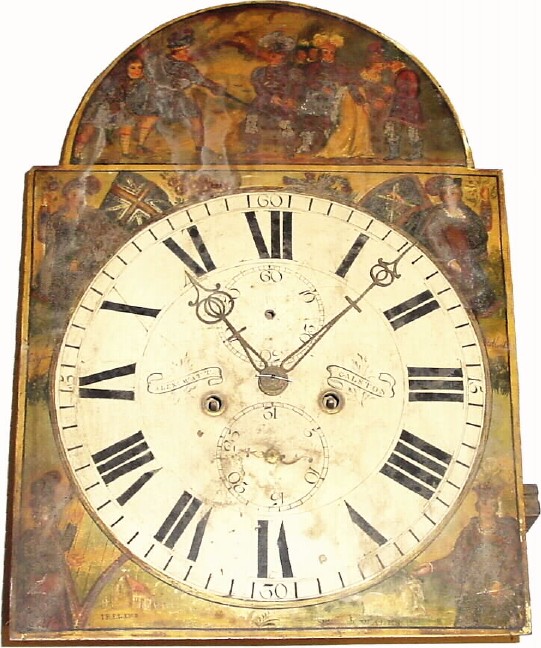 C.1840, English, Movement and Dial assembly for a tall clock. — Antique Clocks Price Guide