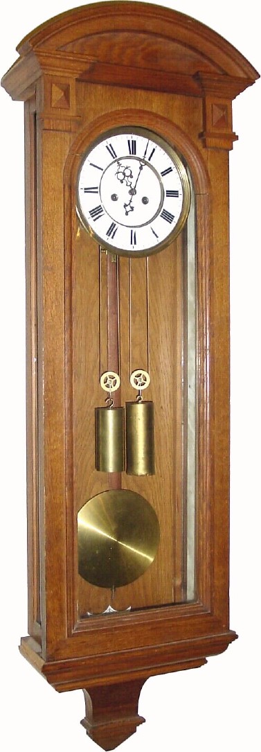C.1900, Austrian, 2-Weight Regulator — Antique Clocks Price Guide