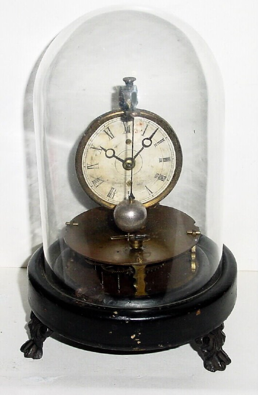 C.1860, George W. Brown, Forestville, CT, "Briggs Rotary" novelty clock — Antique Clocks Price Guide