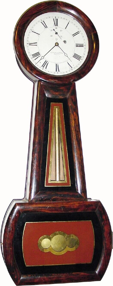 Mixed lot: C.1850 Howard and Davis No.1 movement, now in new banjo size No.1 case. — Antique Clocks Price Guide