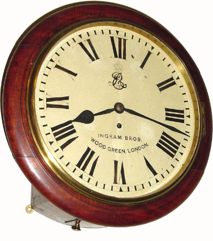 C.1905, English, 8-day chain fusee gallery timepiece. — Antique Clocks Price Guide