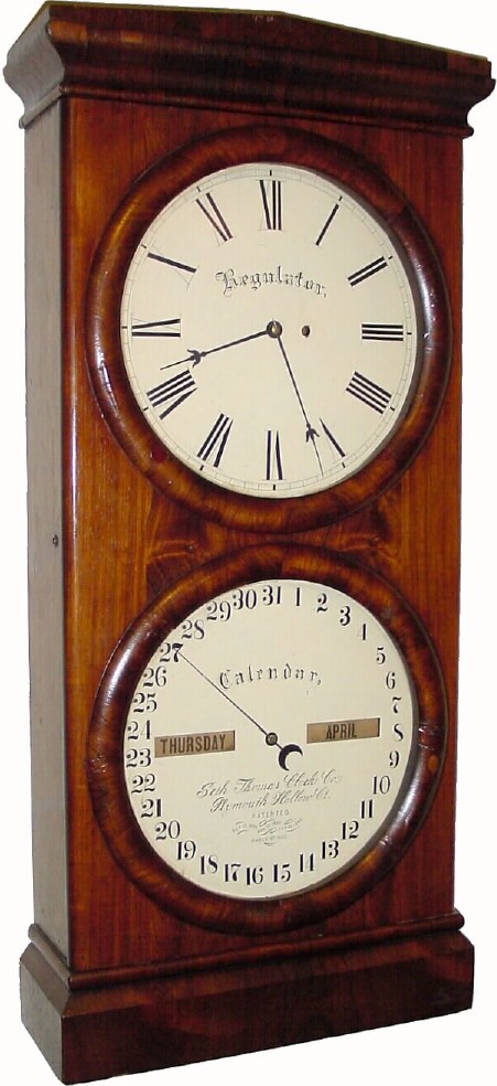 C.1875, Seth Thomas, Office Calendar No. 2, — Antique Clocks Price Guide
