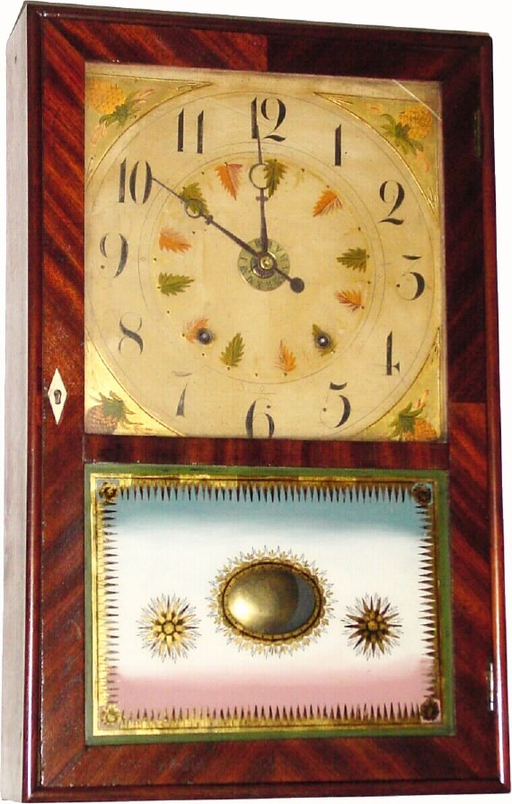 C.1826, E. Terry and Sons, Plymouth, Conn, later style "Box" clock — Antique Clocks Price Guide
