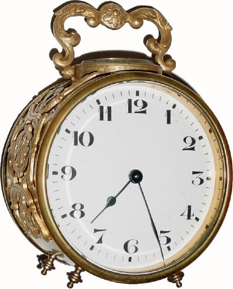 C.1900, French, Ormolu and Brass carriage clock — Antique Clocks Price Guide