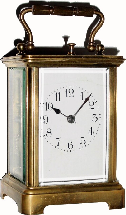 C.1900, French, H and H, Brass Cased Carriage Clock, — Antique Clocks Price Guide