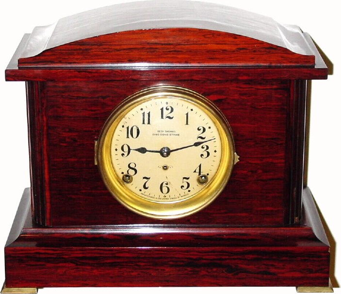 C.1910, Seth Thomas DING DONG model mantel clock in very good to excellent original condition. — Antique Clocks Price Guide