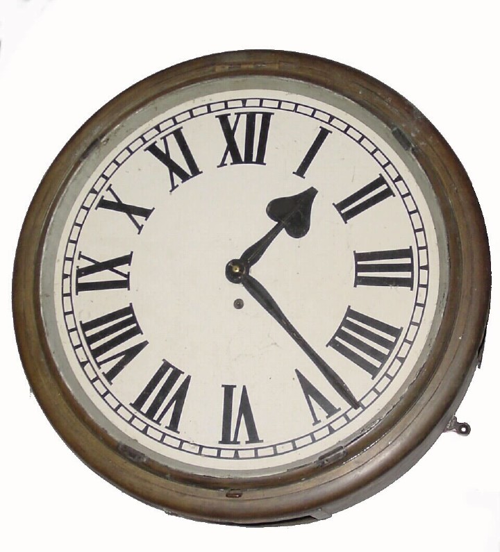 C.1900, English, Large Single Fusee Hanging Street clock, — Antique Clocks Price Guide