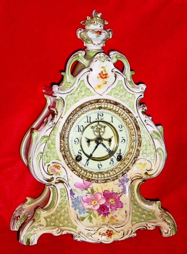 C.1905, Ansonia, Royal Bonn, La Claire, — Antique Clocks Price Guide