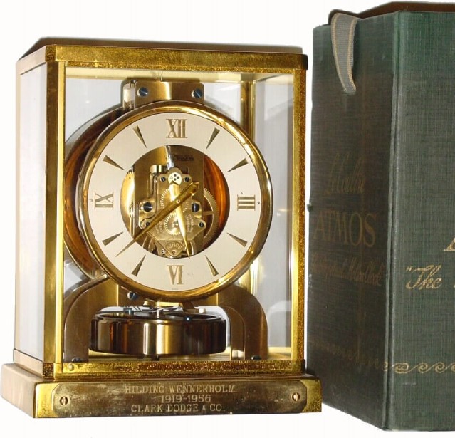 C.1956 (dated presentation), Swiss LeCoultre, ATMOS clock in very good as-found condition. — Antique Clocks Price Guide