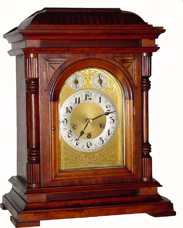 C.1915, German, Junghans, Westminster chime bracket clock, as-found in need of cleaning. — Antique Clocks Price Guide