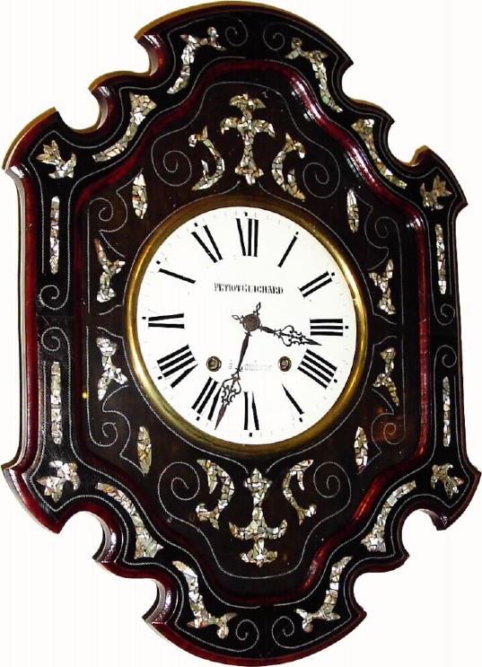 C.1870, French, Picture Frame Clock with Morez iron framed repeating movement — Antique Clocks Price Guide