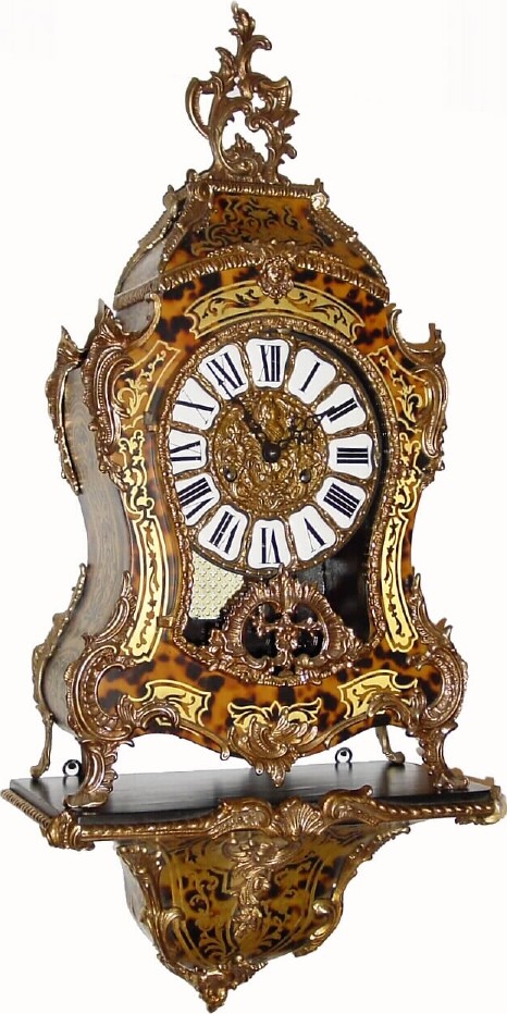 C.1985, Italian, Reproduction of Louis XV style Boulle clock. — Antique Clocks Price Guide