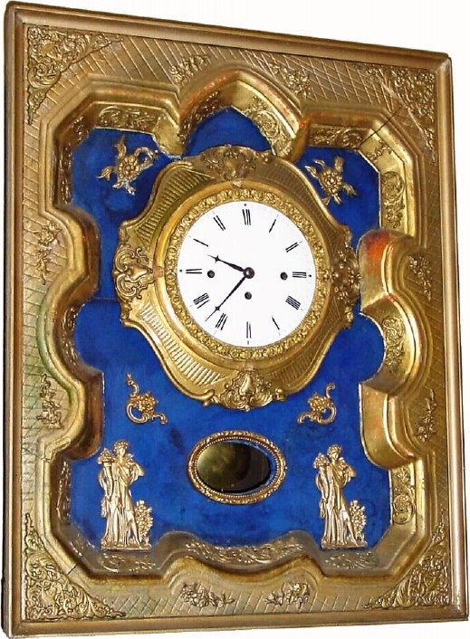 C.1810, Austrian, Grand Sonnerie, picture frame clock, as-found in fair condition. — Antique Clocks Price Guide