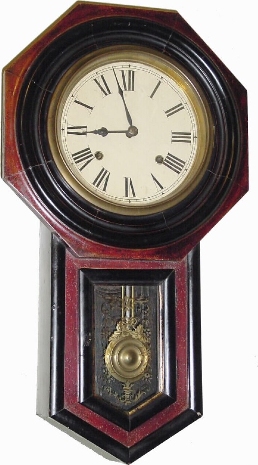 C.1910, Japanese, Seikosha Co, Tokyo Short Drop Octagon School clock in generally good condition. — Antique Clocks Price Guide