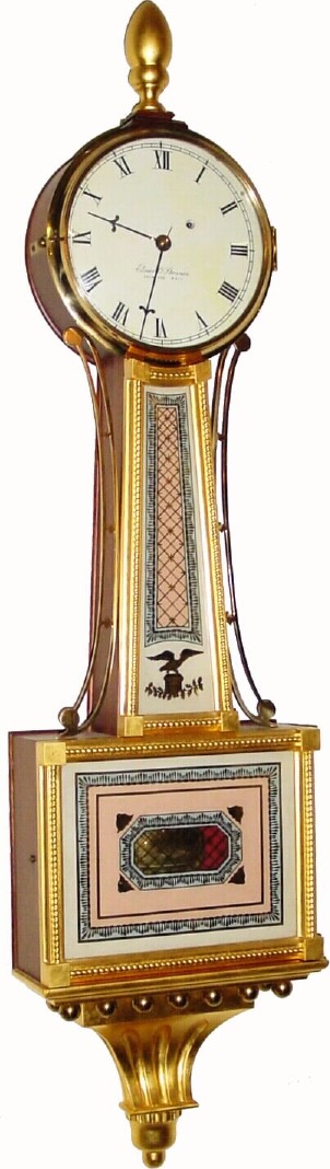 C.1972, E. O. Stennes, Weymouth, Mass, signed weight banjo, in like new condition. — Antique Clocks Price Guide