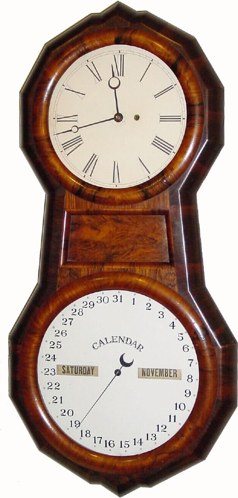 C.1868, Seth Thomas Clock Co., Thomaston, Conn, Office Calendar No. 1 , in good condition. — Antique Clocks Price Guide