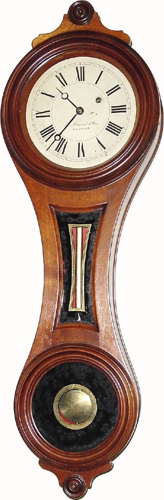 C.1910, E. Howard and Co., Boston, Regulator No. 10, figure 8, in walnut and in generally good condition. — Antique Clocks Price Guide