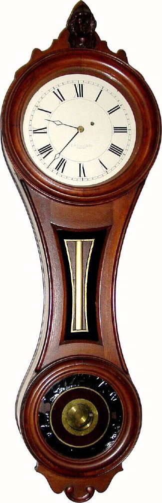 C.1880, E. Howard and Co., Boston, Regulator No. 7, figure 8, in walnut with restorations. — Antique Clocks Price Guide