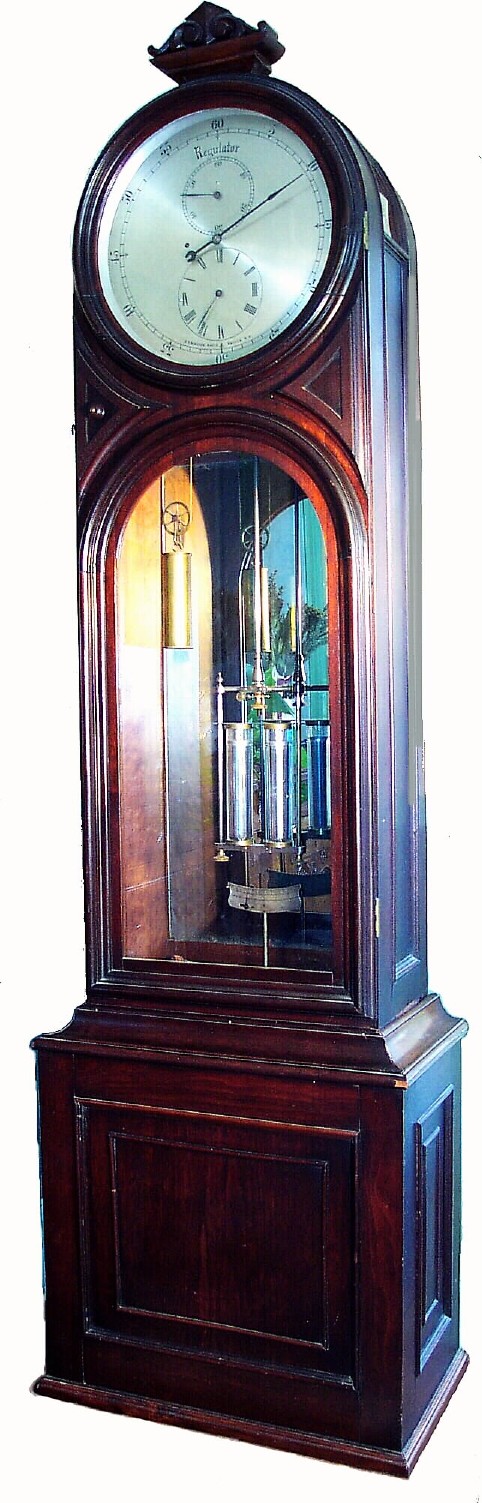 C.1845, Belden D. Bingham, Nashua, NH, jeweler's master regulator in excellent original condition. — Antique Clocks Price Guide