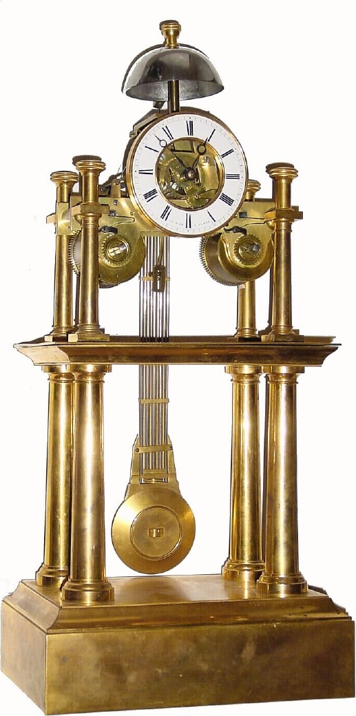 C.1845, French, Le Roy, Paris, 2-Train Skeleton Clock, in very good original condition. — Antique Clocks Price Guide