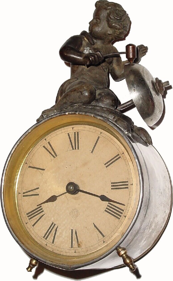 C.1880, Ansonia Clock Co., "Echo" 30-hour time and strike novelty automaton. — Antique Clocks Price Guide