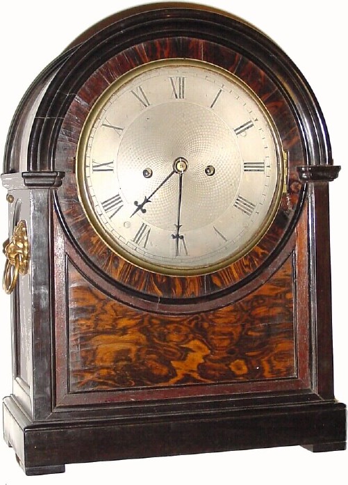 C.1830, English, Richard Reeves, Shoreditch, 2-fusee bracket clock, No. 202, in good original condition. — Antique Clocks Price Guide