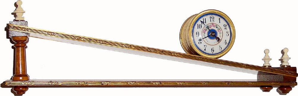 C.1900, French, Renda, Paris, "INCLINED PLANE" clock in excellent original condition. — Antique Clocks Price Guide