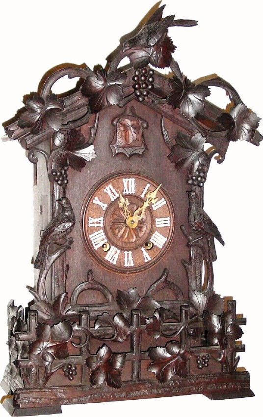 C.1880, German, Shelf Cuckoo, with wooden plate, 2-day movement and in good to very good condition. — Antique Clocks Price Guide