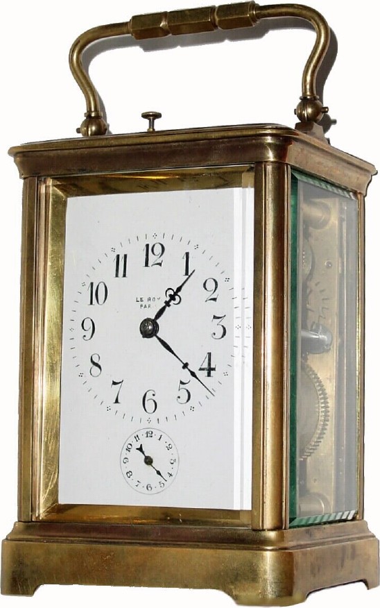 C.1900, French, for H and H, Brass Cased Carriage Clock — Antique Clocks Price Guide