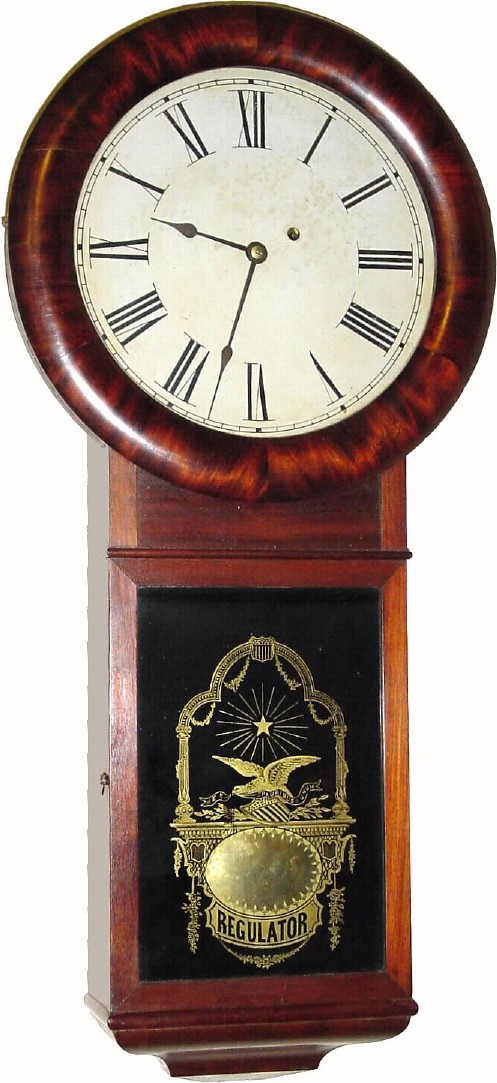 C.1870, Seth Thomas, Thomaston, Conn, Regulator No. 2 in good original condition. — Antique Clocks Price Guide