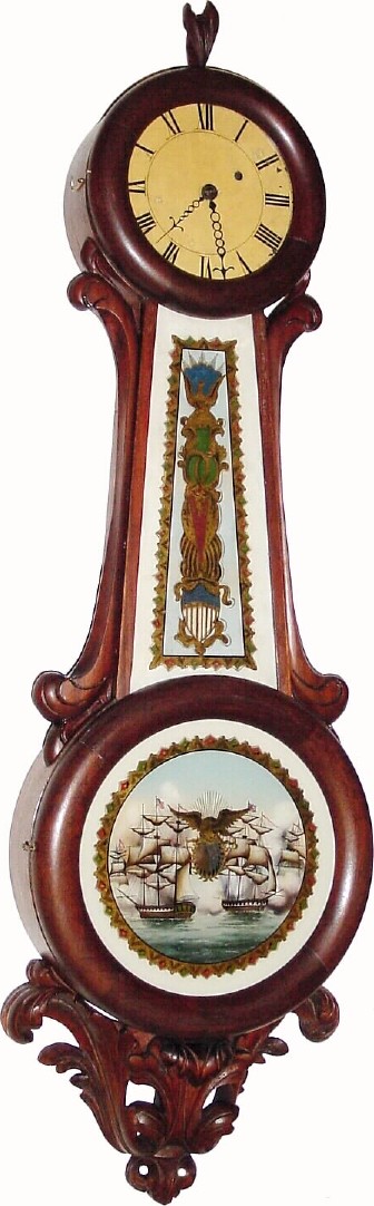 C.1820, Concord wall clock similar to a Girandole, with restorations. — Antique Clocks Price Guide