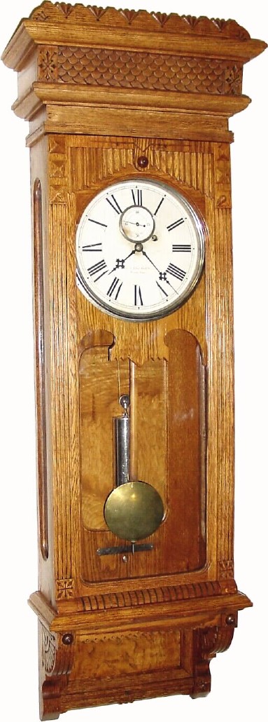 C.1895, Wm. L. Gilbert "Regulator No. 10" in excellent restored condition. — Antique Clocks Price Guide