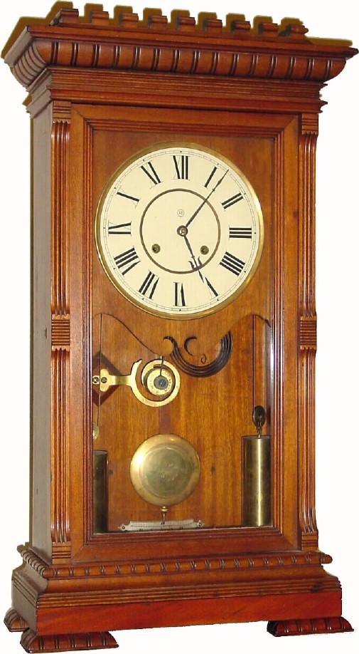 C.1880, Seth Thomas Clock Co, GARFIELD, 2-Wt, 8-day shelf clock in walnut and in very good condition with original finish. — Antique Clocks Price Guide