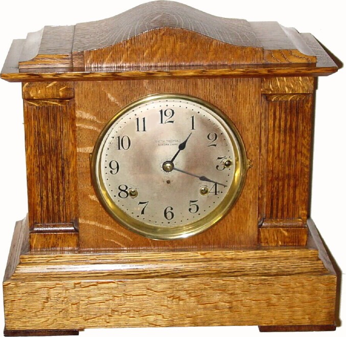 C.1913, Seth Thomas Clock Co., "Chime Clock No. 51", 4 bell Sonora chime mantel clock, — Antique Clocks Price Guide