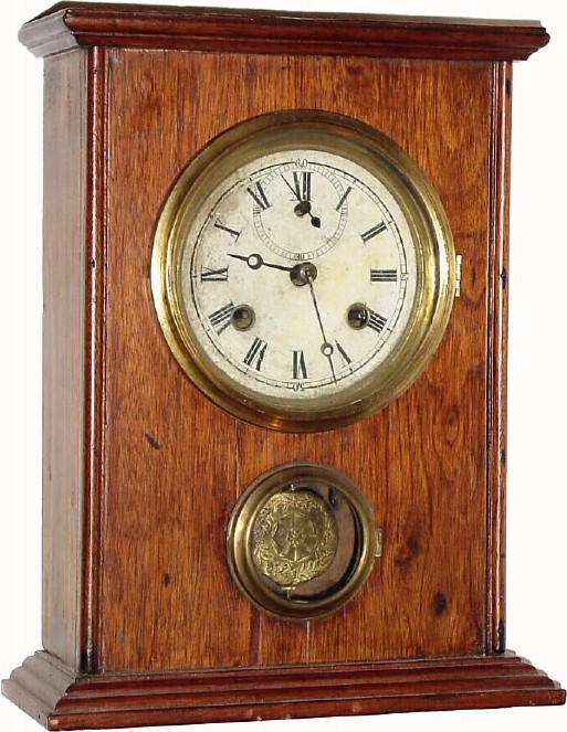 C.1855, S. B. Terry, Oak Cottage Clock in good condition. — Antique Clocks Price Guide